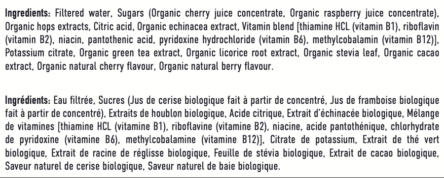 12-pack FOCUS+ ENERGY Tonic (berry citrus) - Zero dB